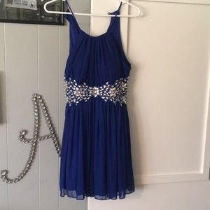 Blue homecoming dress